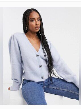 & Other Stories Baby Blue Sweater Cardigan